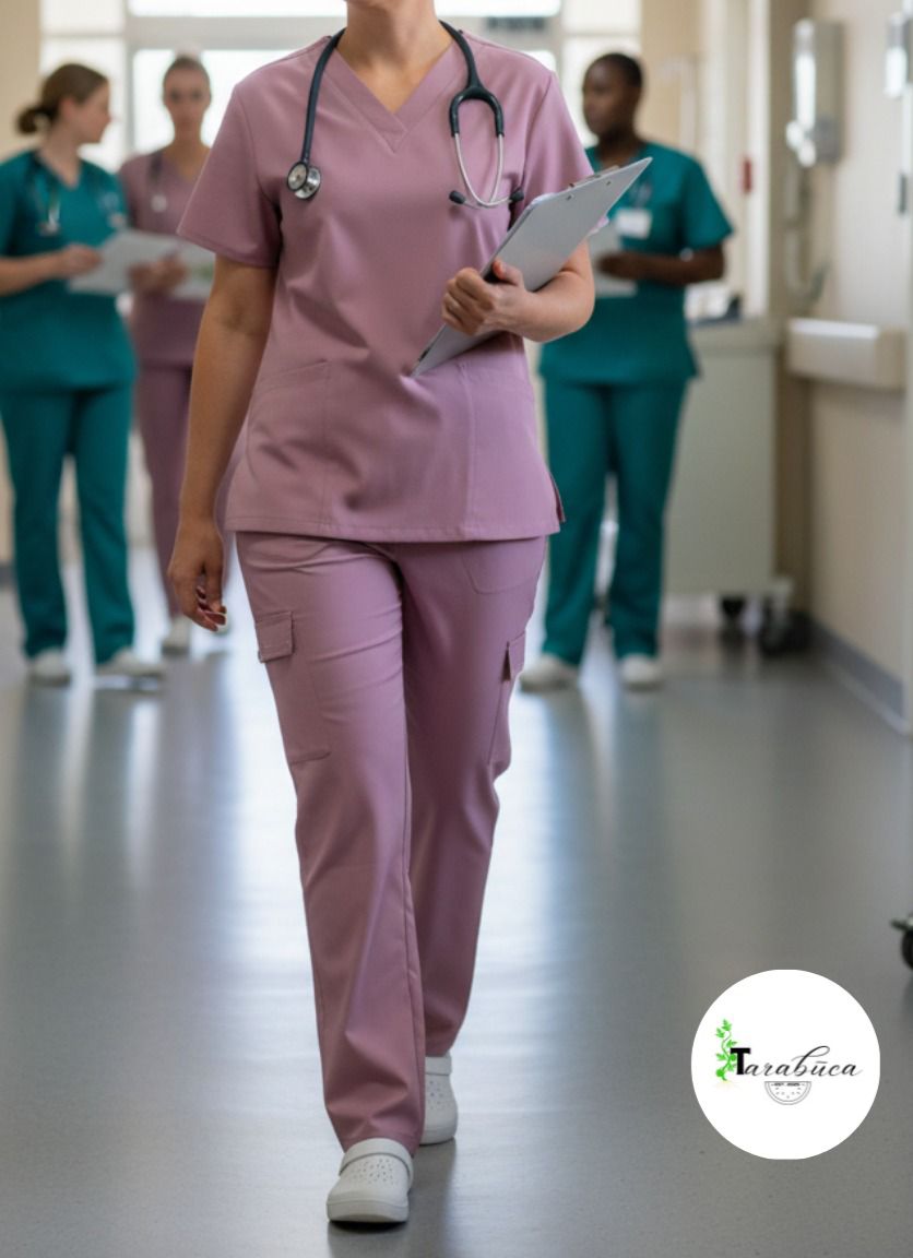 BASIC 4 WAY SCRUB DUSTY PINK